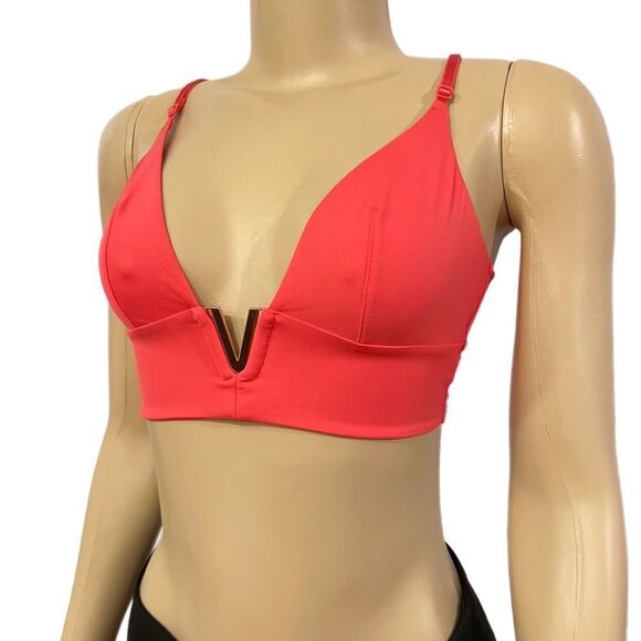 Victoria’s Secret Very Sexy Gold Metallic V Plunge Unlined Bralette bra - Picture 4 of 4